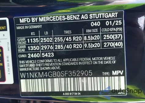 2025 Mercedes-Benz Glc 300 Suv z USA, uszkodzony, nr VIN W1NKM4GB0SF352905